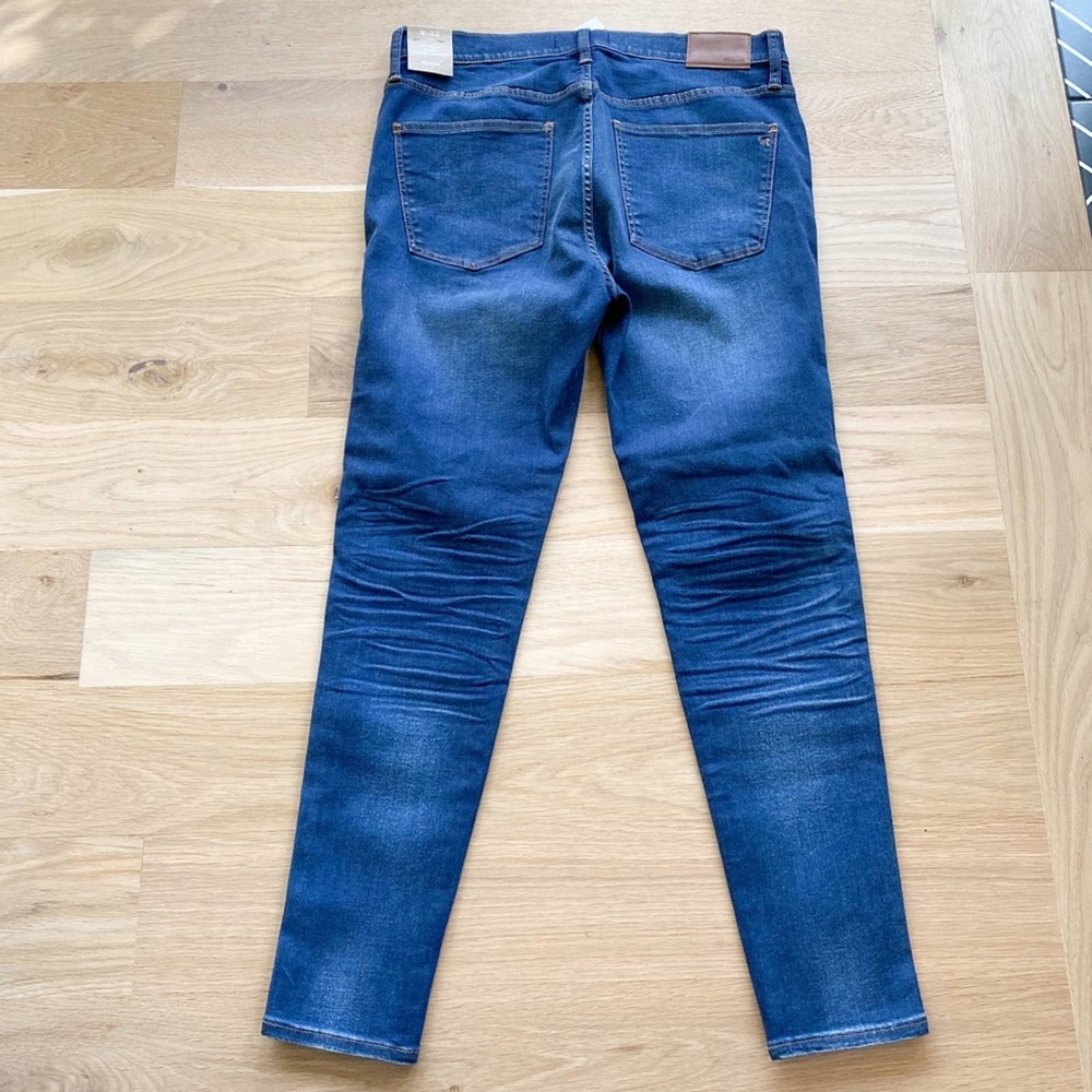 MADEWELL Women's Medium Wash 9" High Riser Skinny Skinny Jeans sz 32 NWT - Picture 6 of 11